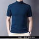 丨Lilang丨2026 new machine washable autumn and winter thin short-sleeved cardigan sweater for young and middle-aged men and women half turtleneck sweater short-sleeved T-shirt needle half turtleneck gray XL 175 140-155Jin Jin is equal to 0.5 kg