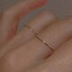 Ultra-fine ring simple ring cool style student tail ring two-piece ring