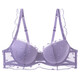 Victoria's Secret Purple Sexy Underwear Women's Pure Desire Thin Lace Soft Wire Wire Big Breast Reducing Large Size Bra Set Purple Single Piece 70B 32/70B