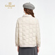 Giovanni 90 White Duck Down Casual Down Jacket Women 2026 Early Spring Lightweight Simple Versatile Down Jacket Pearl Gray S