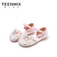 Tianmiyi Children's Shoes Girls Sandals 2026 Summer New Soft Sole Comfortable Sweet Versatile Princess Shoes Crystal Fashion Shoes Pink 28