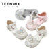 Tianmiyi Children's Shoes Girls Sandals 2026 Summer New Soft Sole Comfortable Sweet Versatile Princess Shoes Crystal Fashion Shoes Pink 28