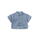 INSBOBO Boys' Shirts 2026 Summer New Children's Denim Shirts Boy's Good-looking Western Style Children's Clothes Summer Clothes Denim Stripes 90