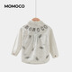Mami Maka (MOMOCO) children's clothing boys' shirts 2026 spring fashion trendy shirts for middle and large children white 006 90