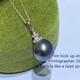 Jingruo Jennifer Jewelry 10-11mm perfect round Tahitian seawater black pearl pendant 925 silver temperament personality necklace