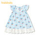 BALABALA balaOne BALABALA baby dress baby princess dress 2026 new sweet, cute and elegant blue tone 00388 120
