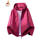 Scarecrow Jacket Jacket for Men Spring and Autumn New Couple Outdoor Sports Mountaineering Clothes Loose Hooded Windproof Jacket Secret Purple S