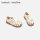 BALABALA balaOne children's shoes children's sandals girls' shoes 2026 summer new breathable casual shoes off-white 10302 26 (foot length 15.8-16.2/inner length 16.9)