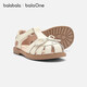 BALABALA balaOne children's shoes children's sandals girls' shoes 2026 summer new breathable casual shoes off-white 10302 26 (foot length 15.8-16.2/inner length 16.9)