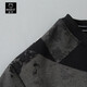 Chenxuan trendy brand large size men's clothing 300Jin Jin is equal to 0.5kg Fat man's round neck sweatshirt plus fat and extra large loose thickened printed fat man bottoming shirt black plus velvet 6XL (220-240Jin Jin is equal to 0.5kg)