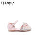 Tianmiyi Children's Shoes Girls Sandals 2026 Summer New Soft Sole Comfortable Sweet Versatile Princess Shoes Crystal Fashion Shoes Pink 28