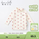DAVE&BELLA (DAVE&BELLA) Western style children's t-shirt girls baby long-sleeved tops toddler spring clothing medium and large children's bottoming shirt toddler pullover off-white 130 cm (recommended height 120-130cm)
