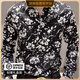 RSY Light Luxury Brand Long Sleeve Shirt Men's New Print Thin Feeling Korean Slim Fashion Ice Silk Business Casual Black Short Sleeve 4XL 165-180Jin Jin is equal to 0.5 kg