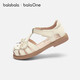 BALABALA balaOne children's shoes children's sandals girls' shoes 2026 summer new breathable casual shoes off-white 10302 26 (foot length 15.8-16.2/inner length 16.9)