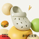 SEVEN ONLY OLINE Cute Hamburger Children's Crocs Boys and Girls Indoor Baotou Sandals Summer Beach Slippers Yellow 18 cm Inner Length 180 Foot Length 17.5-18cm Wear