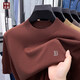B PRORSUM Burberry spring and autumn new men's woolen sweater short-sleeved T-shirt sweater knitted half-sleeved round neck base black M 165 recommended weight 100-120Jin Jin equals 0.5 kg