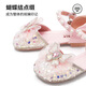 Tianmiyi Children's Shoes Girls Sandals 2026 Summer New Soft Sole Comfortable Sweet Versatile Princess Shoes Crystal Fashion Shoes Pink 28