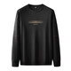 K-Boxing Men's Large Size Sweatshirt Men's Trendy Loose Plus Size 270 Jin Jin Equals 0.5 Kilogram Fat Men's Casual Pullover Spring and Autumn Top Black XL (120-140 Jin Jin Equals About 0.5 Kilogram)