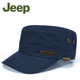 Jeep Jeep Hat Men's Flat Top Fashion Trendy Four Seasons Hat Casual Hat Short Brim Sun Hat Peaked Cap Men's Baseball Cap Black One Size