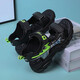 Boys' Shoes Sandals Summer New 2026 Children's Sandals Soft Sole Beach Shoes Boys Summer Massage Anti-Slip Sole Black Green Soft Sole Open Toe Sandals 40 Inner Length 25.0 cm