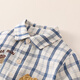 Mamie Maka (MOMOCO) children's clothing boys' shirt 2026 spring baby fashion versatile puppy shirt blue/meter 009 80