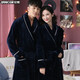 Schöne Flanell -Nachthemd Damen Paar Pyjamas Herbst und Winterkorallen Velvet Bademantel Sty