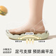 SEVEN ONLY OLINE Cute Hamburger Children's Crocs Boys and Girls Indoor Baotou Sandals Summer Beach Slippers Yellow 18 cm Inner Length 180 Foot Length 17.5-18cm Wear