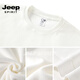 JEEP SPIRIT crew neck sweatshirt men's 2026 spring loose and versatile top men's casual long-sleeved bottoming shirt jacket men white S