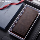 Pier Cardin Wallet Herren Lange Leder Mode Retro Multi-Card-Brieftasche Neue Cowide Business Herren Brieftasche [Langstil-Kaffee-Farbe] Kollektion und Kauf, um Prioritätsdelieferung zu genießen