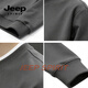 JEEP SPIRIT Heavyweight Round Neck Sweater Men's Loose Casual Bottoming Shirt Plus Velvet Thickened Top Jacket Light Gray S 95-120Jin Jin equals 0.5 kg