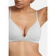 RALPH LAUREN Ralph Lauren women's bra seamless push-up thin cotton daily sleep underwear simple heather gray one size |75D