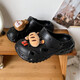 Girls' Croc Shoes 2026 New Summer Children's Baotou Sandals Girls Capibala Princess Style Slippers Black 26