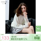 Sancai 2025 Spring New Lazy Style Loose Hollow Round Neck Drop Shoulder Sleeve Sweater Knitwear Pullover for Women