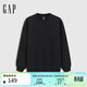 Gap men's and women's spring scuba air layer casual sweatshirt loose warm top 721225