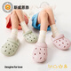 SEVEN ONLY OLINE Cute Hamburger Children's Crocs Boys and Girls Indoor Baotou Sandals Summer Beach Slippers Yellow 18 cm Inner Length 180 Foot Length 17.5-18cm Wear