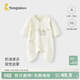 Tongtai (TONGTAI) baby jumpsuit spring and autumn pure cotton newborn crawling suit newborn baby crawling suit butterfly vest monk suit blue 59cm