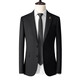 Vocacool Men's Suit Suit Business Formal Wear Professional Wear Interview Slim Suit Wedding Groomsmen's Dress Groom's Suit Large Size Black (Suit + Pants + Tie) 3XL/155-165Jin Jin is equal to 0.5 kg