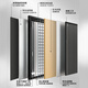 Star Moon God Class A Fingerprint Anti-theft Door Top Ten Brands Home Doors Entry Doors Entry Doors Home Security Door Smart Lock Big Doors Children and Mother Door Pack Installation (Choose it if you don’t know the size) 2250*1050 External Open Single Door (Mechanical Lock Configuration)