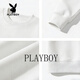 Playboy Round Neck Sweater Men's 2026 Spring New American Casual Loose Couple Tops Bottoming Shirt Long Sleeve Jacket Dark Gray S 95-120Jin Jin is equal to 0.5 kg