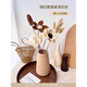 Jatu Dace dried flowers and branches diy material bouquet lotus reed cotton pine cones real flowers air-dried living room decoration flower arrangement 1 piece of cotton dried flower bag