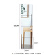 Anya dressing mirror, bathroom mirror, wall-mounted full-body mirror, bedroom living room fitting mirror, household 30*30 right-angle four-piece set