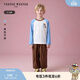 Teenie Weenie Kids Bear Children's Clothing Boys Casual Style Raglan Long Sleeve Printed T-Shirt Blue 130 cm