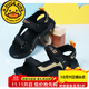 G.duck little yellow duck boys' sandals 2025 summer new children's beach shoes soft sole non-slip medium and large children's light casual shoes black gold-open toe 39 inner length 23.5cm