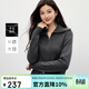 Qiushui Yiren simple lapel top 2025 winter new women's fashion two-way zipper design knitted cardigan