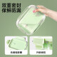 Caja de lonchera de vidrio Xinmeiya Hornado de microondas Calefacción de estudiantes Los trabajadores de la oficina de la oficina de aislamiento de arroz Partition Partition Selling Box Fresh Dachang Sandi 1050ml [Cabora de la bolsa de aislamiento]