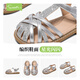 Snaffy Children's Sandals Silver Girls Roman Shoes 2026 Summer New Medium and Large Children's Non-Slip Soft Soled Beach Shoes Quicksand Silver 26 Recommended Foot Length 16.1cm