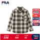 FILA Children's Clothing Shirt 2026 Summer New Boys Long-Sleeved Shirt Full Print One-ZA 105