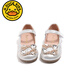 G.duck girls rhinestone princess shoes 2026 new spring and autumn little girls soft-soled small leather shoes children's performance crystal shoes champagne color 27 inner length about 16.8cm