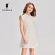 POLOWALK children's clothing 2026 summer new arrival girls short-sleeved dress POLO collar knitted long skirt children's skirt beige 110 cm