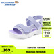 Skechers Skechers Girls' Versatile Open Sandals Children's Summer Velcro Casual Open-Toe Beach Shoes 319203L Lavender/LAV 36